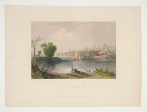 Albany, illustratie voor Nathaniel Parker Willis door Charles Cousen