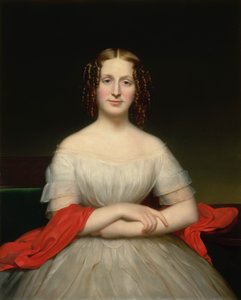 Portret van Fidelia Marshall door Charles Cromwell Ingham