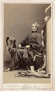 Generaal Joseph Hooker,c. 1865 (foto) door Charles D. Fredricks