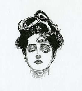 Een Gibson-meisje, c.1902 door Charles Dana Gibson