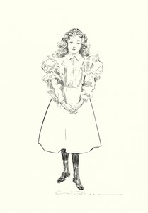 Een Klein Amerikaans Meisje door Charles Dana Gibson