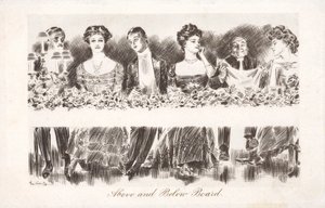 Boven en Onder de Tafel door Charles Dana Gibson