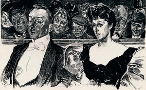 In het theater door Charles Dana Gibson