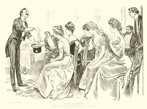 Illustratie voor De Sociale Ladder door Charles Dana Gibson