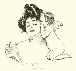 Illustratie voor De Sociale Ladder door Charles Dana Gibson