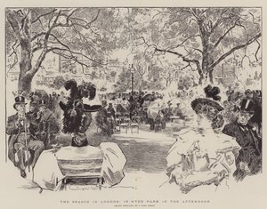 Het seizoen in Londen, in Hyde Park in de middag
