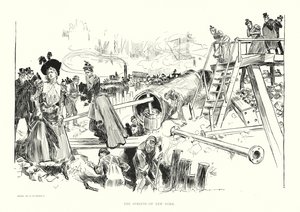 De straten van New York door Charles Dana Gibson