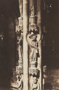 Kathedraal van Straatsburg, Zuil van de Engel, ca. 1858 (foto) door Charles David Winter