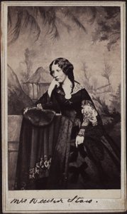 Portret van Harriet Beecher Stowe 1811-1896, ca. 1860 door Charles DeForest Fredricks