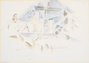 Bermuda, masten en gebladerte door Charles Demuth