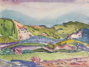 Berg met Rood Huis, ca. 1913