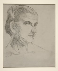 Portret van Augusta B. Demuth door Charles Demuth