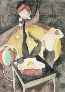 Twee Acrobat Jongleurs, 1916 door Charles Demuth