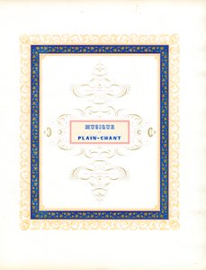 Decoratieve titelpagina voor kerkmuziek (afdrukken) door Charles Derriey