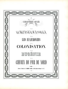 Decoratieve lettertypes met kettingachtige ornamentele omlijsting (print) door Charles Derriey
