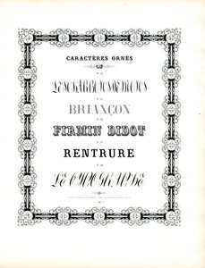 Decoratieve lettertypes met modulaire ornamentlijst (print) door Charles Derriey