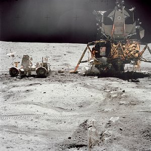 Apollo 16 Lunar Module Orion op het maanoppervlak, 21 april 1972