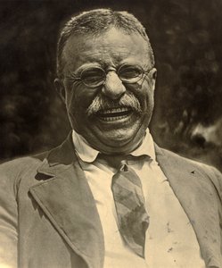 Theodore Roosevelt lachend, c.1910