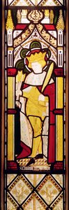 St. Edmund Koning en Martelaar, Glas-in-loodraam