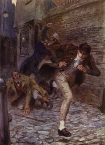 Illustratie voor The Amateur Gentleman door Jeffery Farnol door Charles Edmund (after) Brock