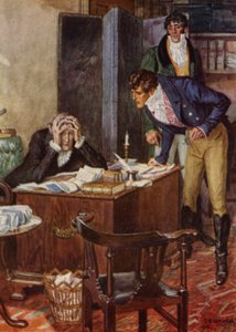 Illustratie voor The Amateur Gentleman door Jeffery Farnol door Charles Edmund (after) Brock