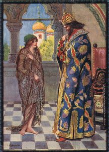 Omslagillustratie van Kinderverhalen uit Roemeense legenden door Moses Gaster (1856-1939) 1921 door Charles Edmund Brock