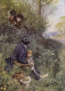 Illustratie voor The Broad Highway a Romance of Kent door Charles Edmund Brock