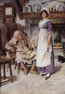 Illustratie voor The Broad Highway a Romance of Kent door Charles Edmund Brock