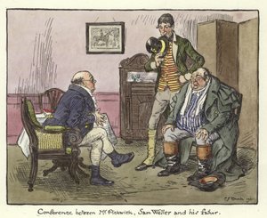 Illustratie voor de Pickwick Papers door Charles Edmund Brock