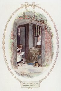 Wanneer de taken van de dag voorbij waren door Charles Edmund Brock