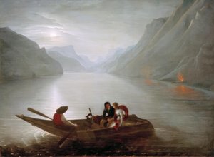 Julie en Saint-Preux op het Meer van Genève