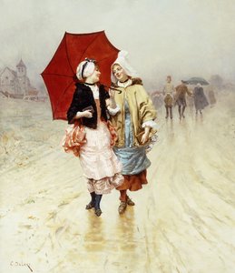 De rode paraplu