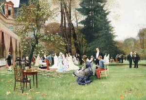 De bruiloft, Fontainebleu door Charles Edouard Delort