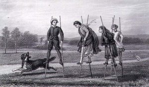 Tussen schooluren (gravure door William Greatbach)