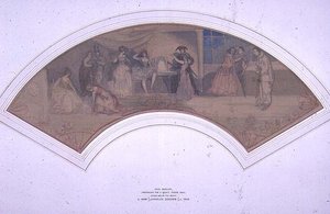 Voorbereidingen voor een gemaskerd bal door Charles Edward Conder