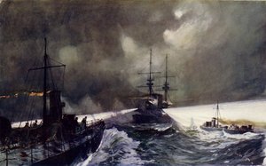 Torpedoboten in actie tijdens de marine-oefeningen