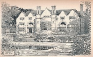 Tirley Court, Cheshire: Zuidelijke Voorzijde door Charles Edward Mallows