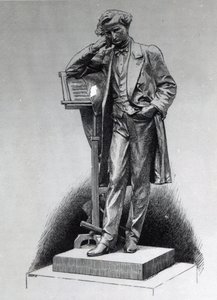 Hector Berlioz, naar het standbeeld van Alfred Lenoir in Square Vintimille, Parijs, 1886 door Charles Edward Wilson