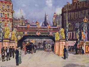 Ludgate Circus in juni 1902