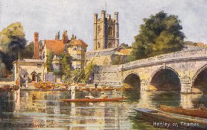Rivier de Theems: Henley on Thames door Charles Edwin Flower
