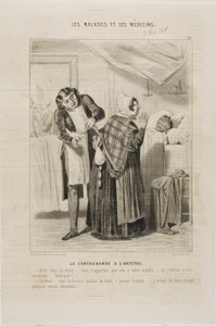 Smokkelwaar in het ziekenhuis (plaat 26) door Charles Emile Jacque