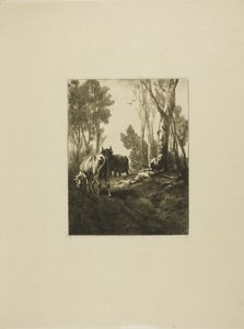 Koeherder door Charles Emile Jacque