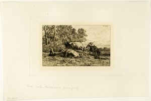 Nederlandse Koeien door Charles Emile Jacque
