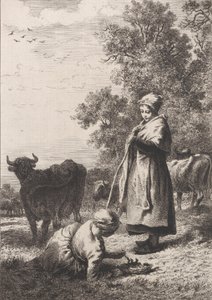 Kleine melkmeisjes