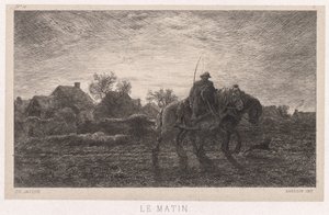 Ochtend door Charles Emile Jacque