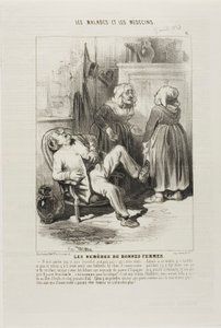 Geneesmiddelen voor oude vrouwen (plaat 6) door Charles Emile Jacque