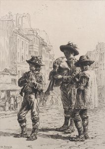 Pifferaris door Charles Emile Jacque