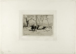 Schapen door Charles Emile Jacque