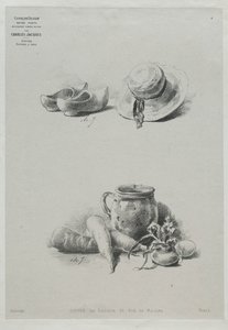 Stilleven door Charles Emile Jacque