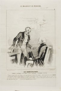 De Homeopaten: Eerste Behandeling (plaat 4) door Charles Emile Jacque